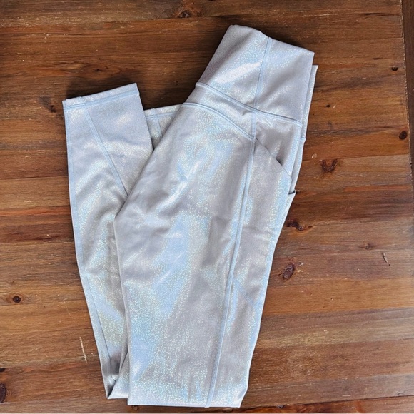 FABILETICS Oasis PureLuxe High-Waisted Leggings Silver - Picture 2 of 12